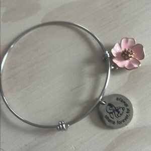 Disney Pink and Silver Charm Bracelet